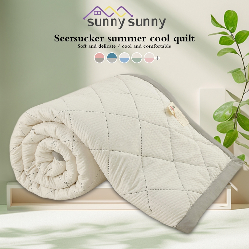Cotton Summer Cool Quilt Washable Pure Cotton Air Conditioning Quilt Four-Piece Set Single Double Quilt 2 M Bedding set main image 1