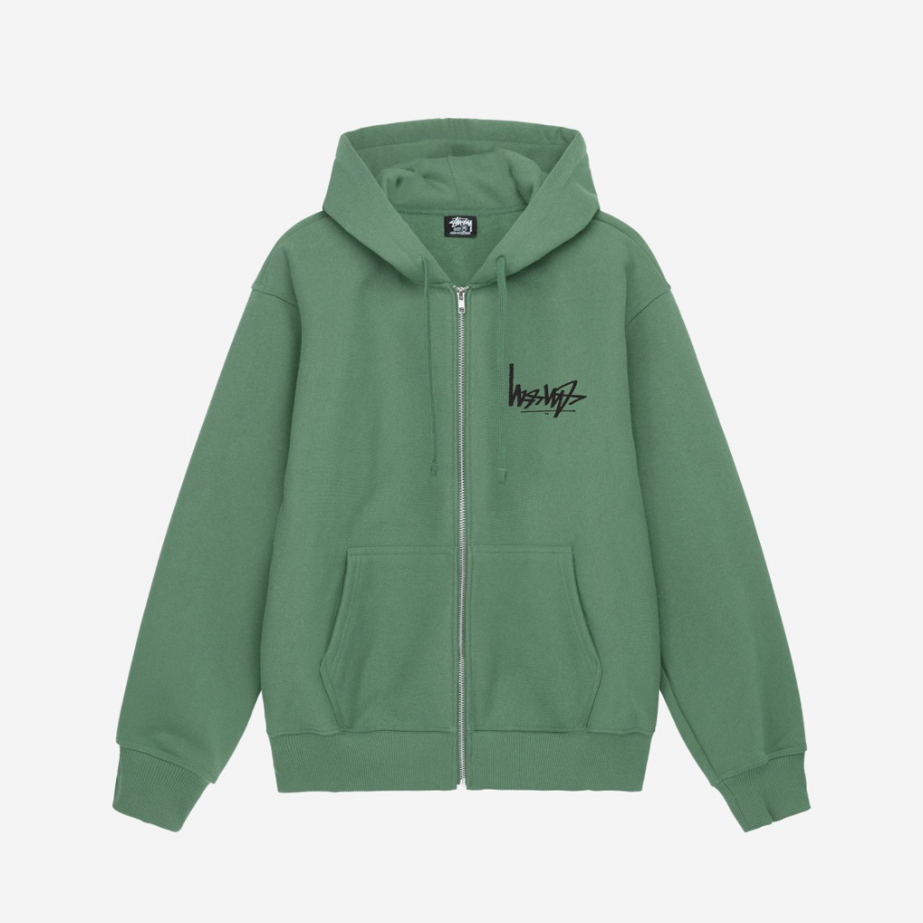 100% authentic Stussy Flipped Zip Hoodie Ash Heather BLACK 100% authentic Stussy Flipped Zip Hoodie Ash Heather BLACK