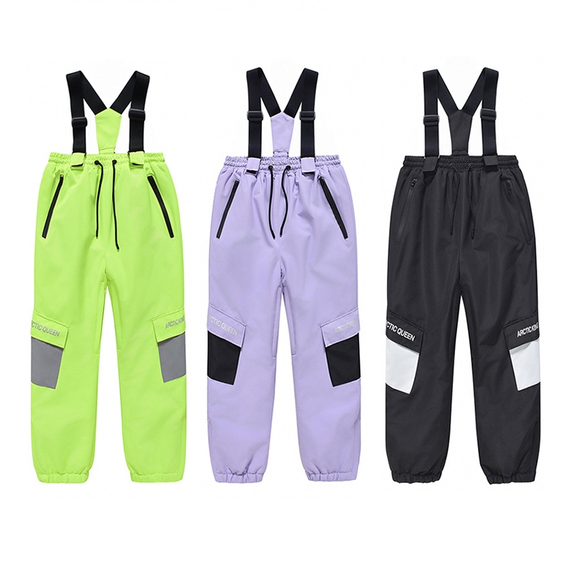 KUFUN Children's Ski Pants for Boys and Girls, Waterproof and Warm