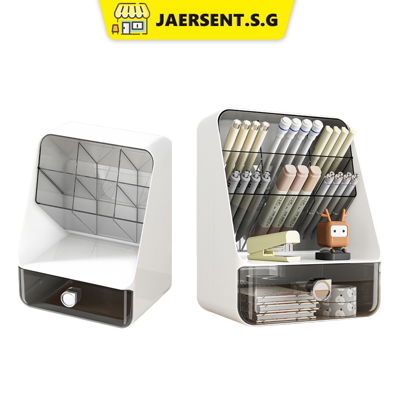 3 Compartments Pen Holder Pencil Holder Desk Organizer School ...