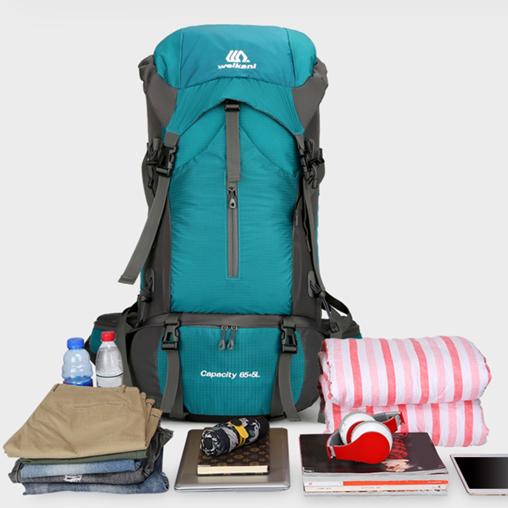 LIXADA MALL] 70L Hiking Backpack Water-resistant Climbing Camping