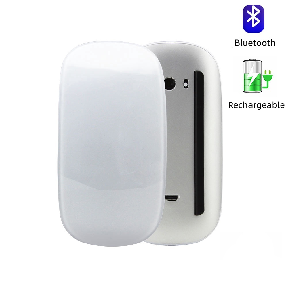 Ultrathin Wireless Bluetooth Mouse Rechargeable Ergonomic Slim Portable ...