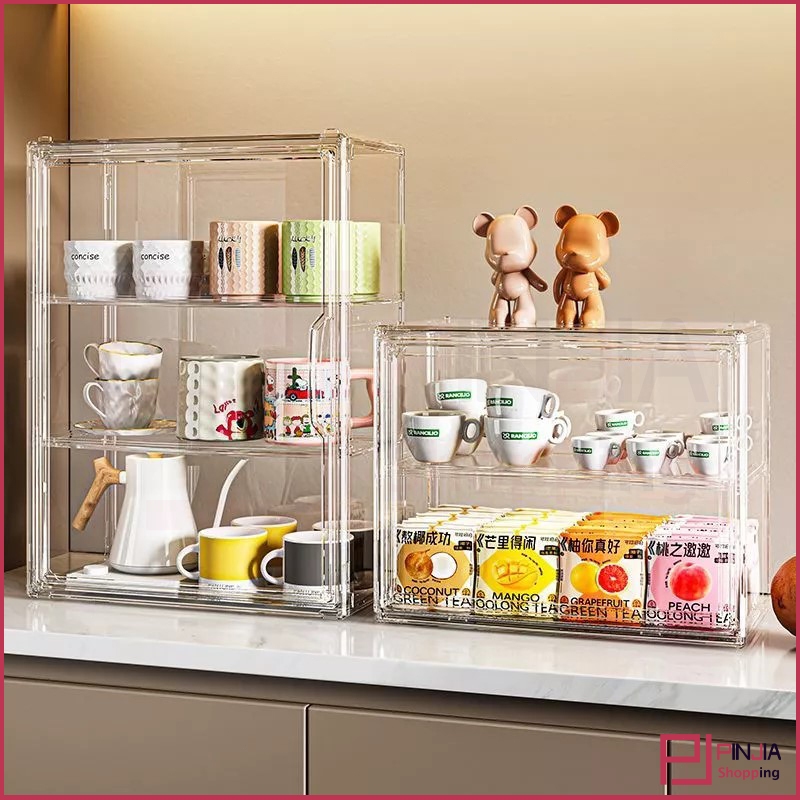 Promotion 】 Cup Display Box Wall Mounted Acrylic Display Cabinet ...