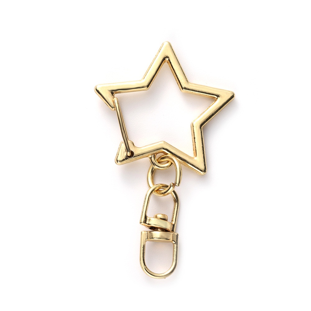 Metal Shaped Hook Buckle Heart shaped Pentagonal Star Keychain Luggage Hardware Keyring DIY Production Jewelry Shaped Buckle Keyring Shopee Singapore