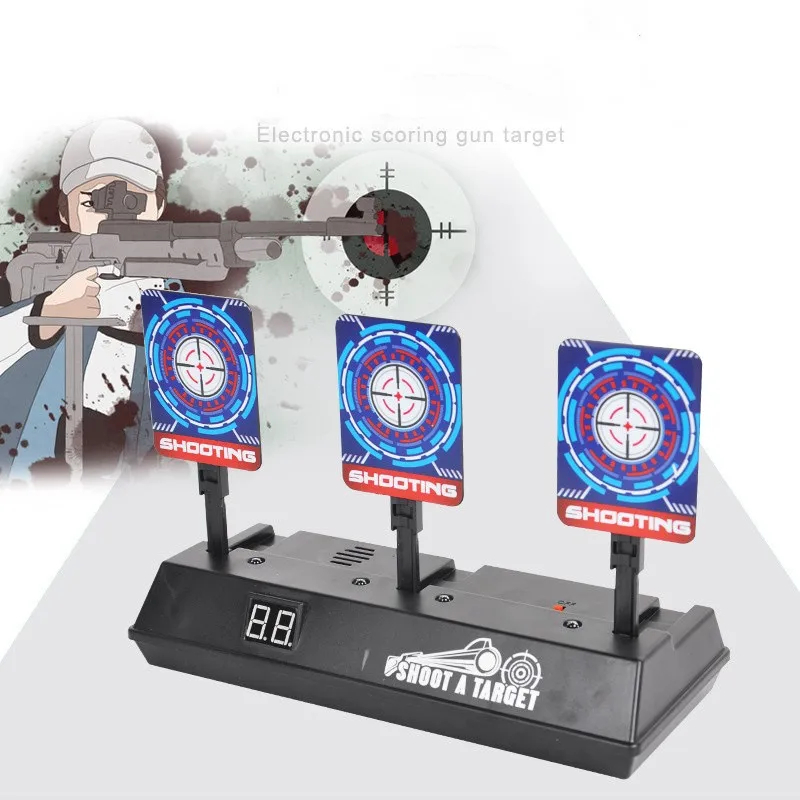 Auto-Reset Electric Target For Nerf Guns Bullets Toys For Beads Blaster ...