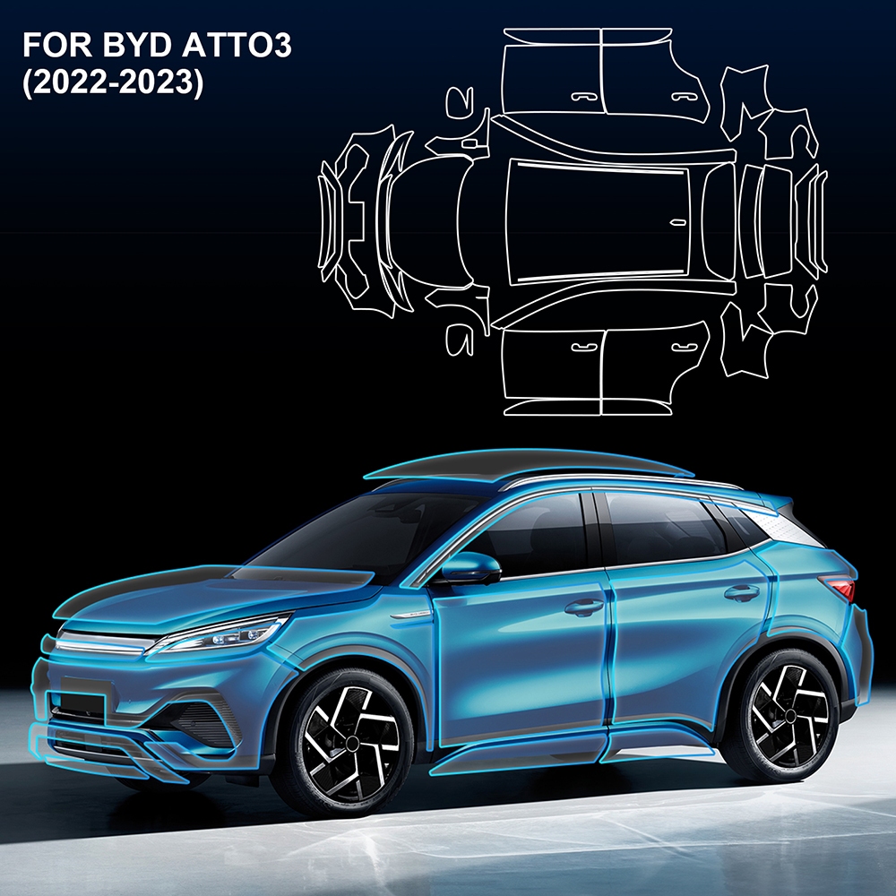 For BYD Atto 3 2022 2023 Pre Cut PPF Car Paint Protection Film Kit