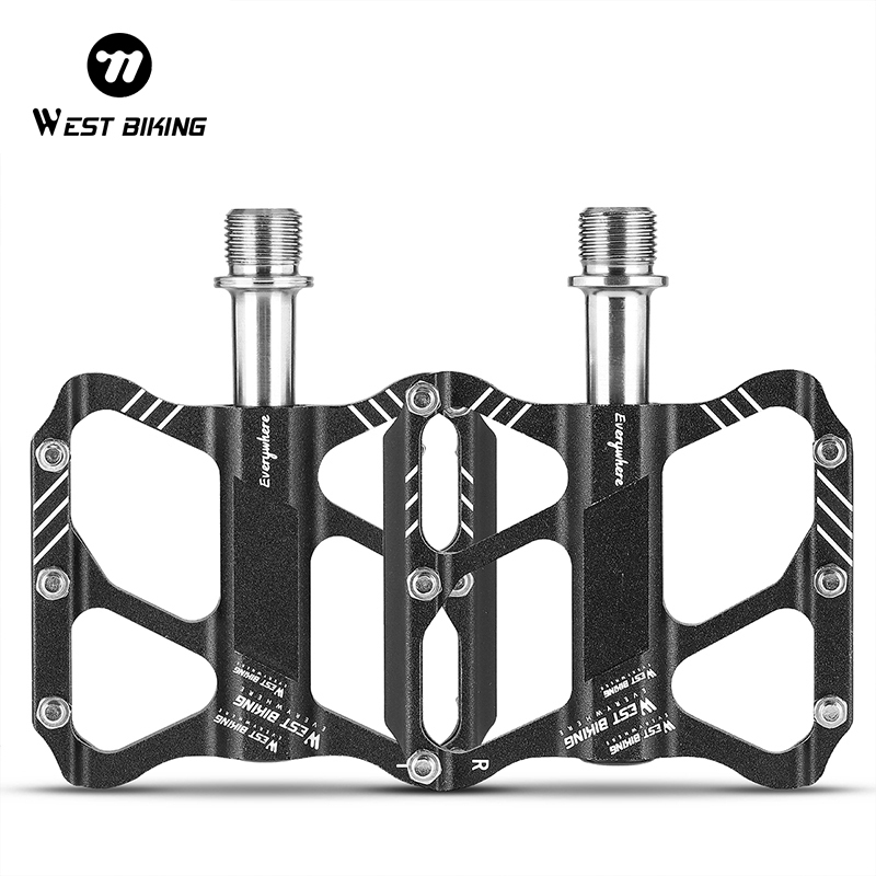 WEST BIKING Ultralight Road Bike Pedals Titanium Shaft Lightweight