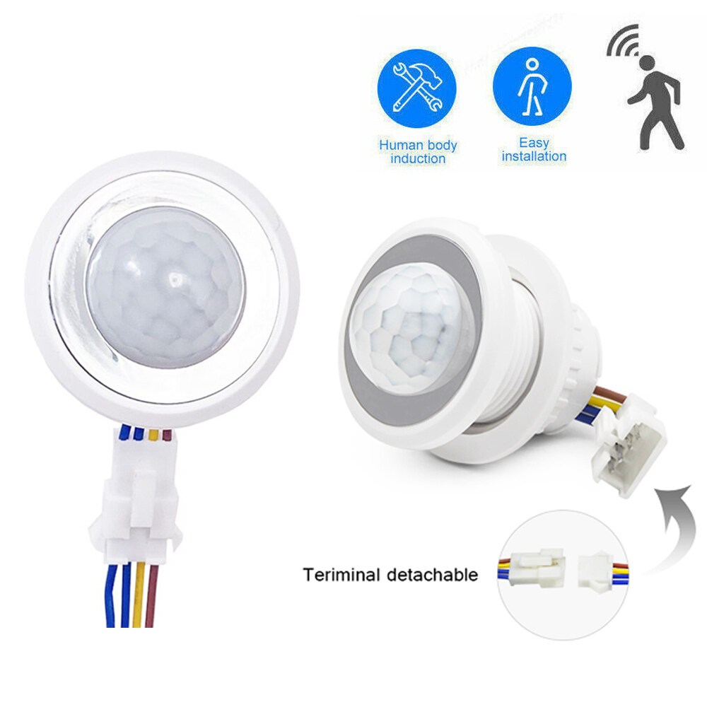 Mini Led Downlight Motion Sensor 220V 110V Automatic Step Lighting Pir ...
