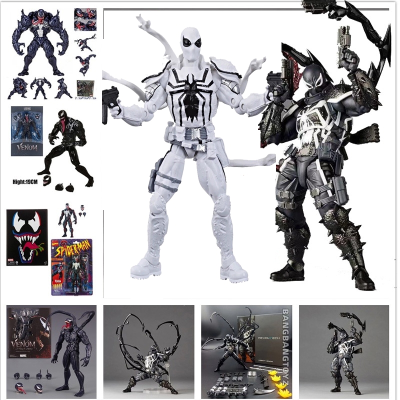 Revoltech Agent Venom Action Figure Shf Venom Amazing Yamaguchi