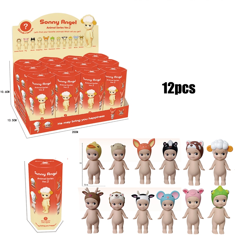12pcs/box Sonny Angel Hippers Kiss KIss Mini Figure Jual Sonny