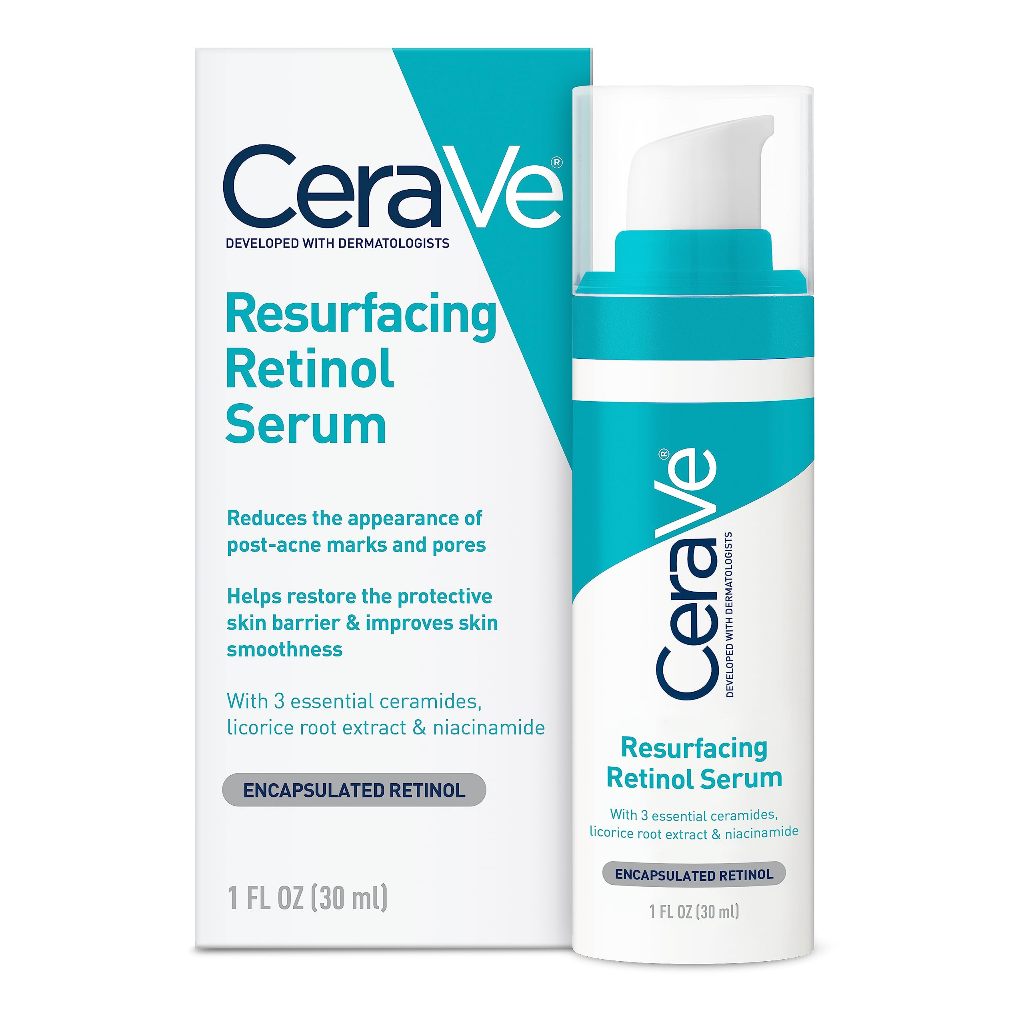 CeraVe Resurfacing Retinol Serum 30ml resurface skin brighten restore ...