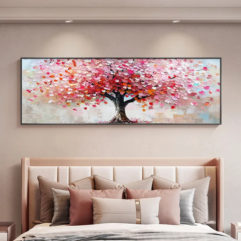 Handmade oil painting money tree fengshui painting living room art