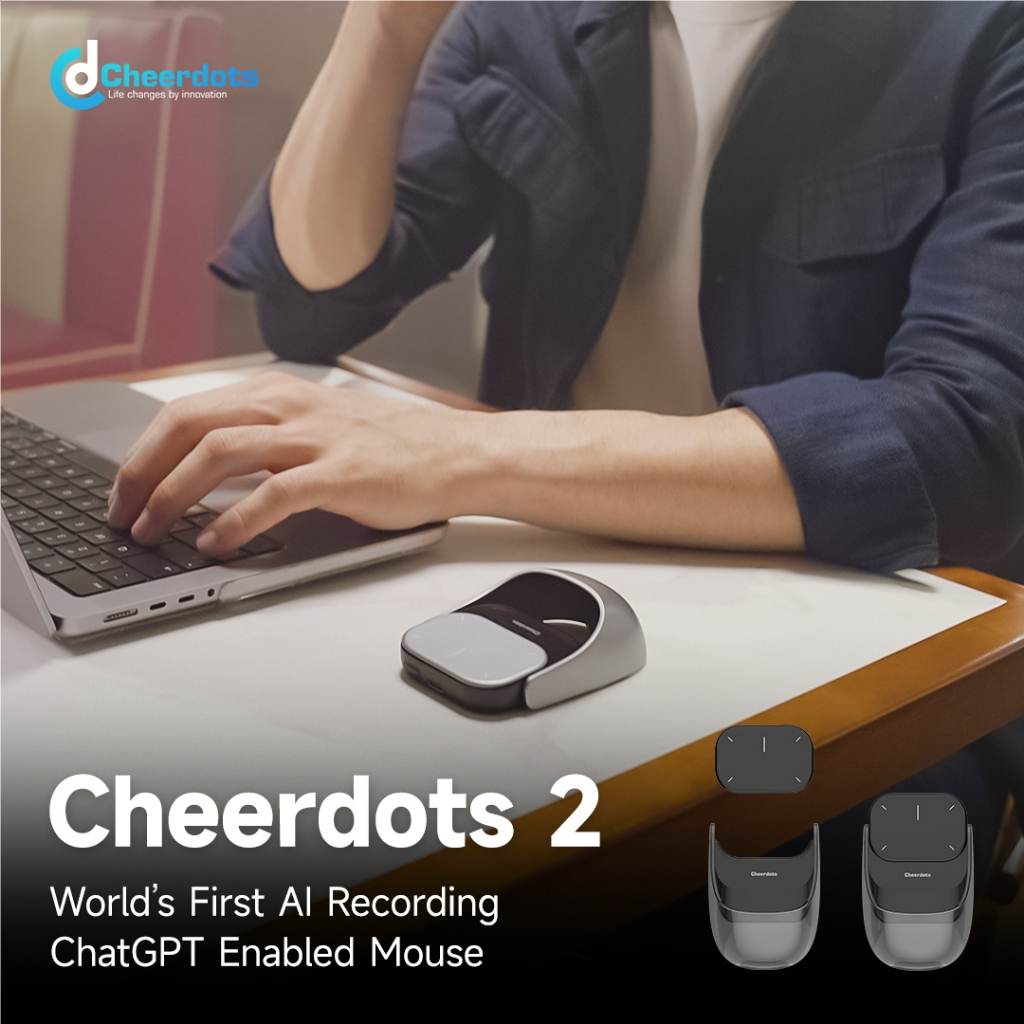 CheerTok Cheerdots 2 Wireless Touchpad All-in-one Pocket AirMouse AI ...