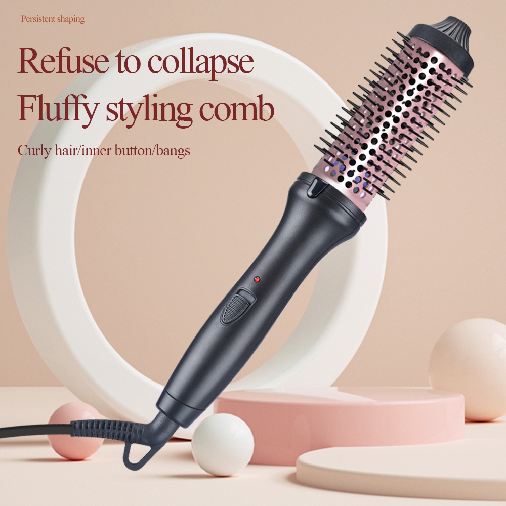 Ubeator dual-purpose hair straightener hot air comb curling iron hair  straightener inner buckle styling tool