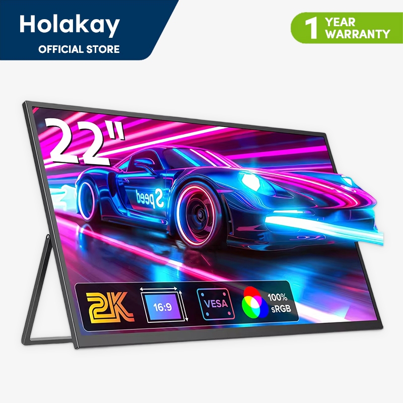HOLAKAY 22'' Computer Display 22 inch 2K 1440P Gaming Monitor with ...