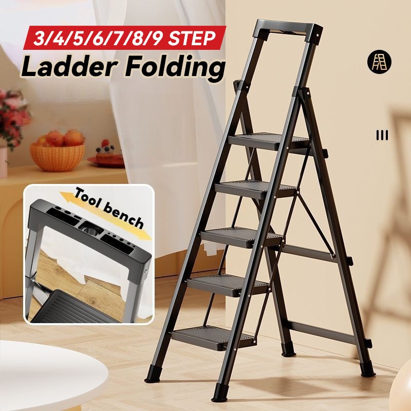 Folding Portable Staircase Climbing Widened Step Ladder | Shopee Singapore