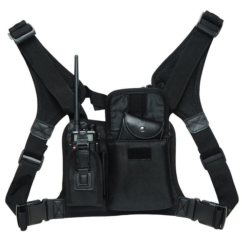 Radio Harness Chest Front Pack Pouch Holster Vest Rig Carry Bag for ...