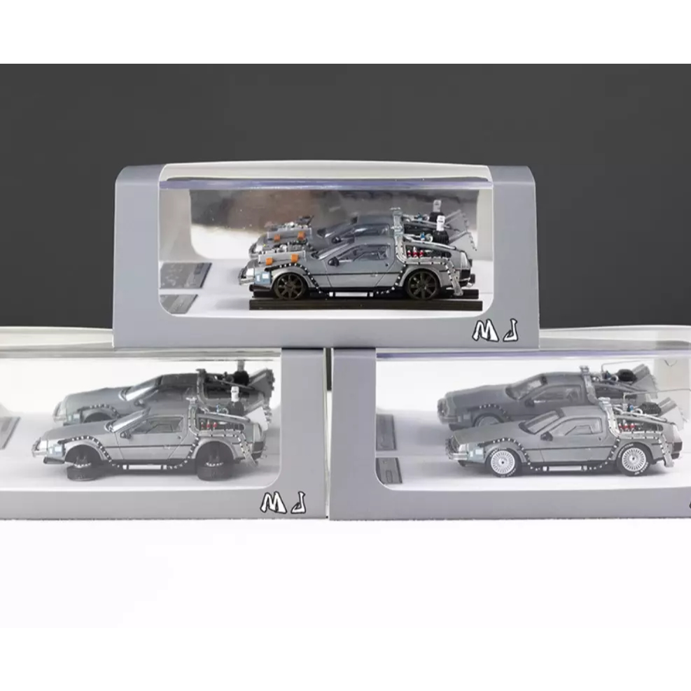 MJ 1/64 Back to the Future Time Car DeLorean DMC-12 Alloy