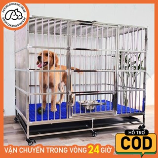 Dog Cage Dog cage Stainless steel Dog crate large Pet cage It can be used for ten years without breaking Shopee Singapore