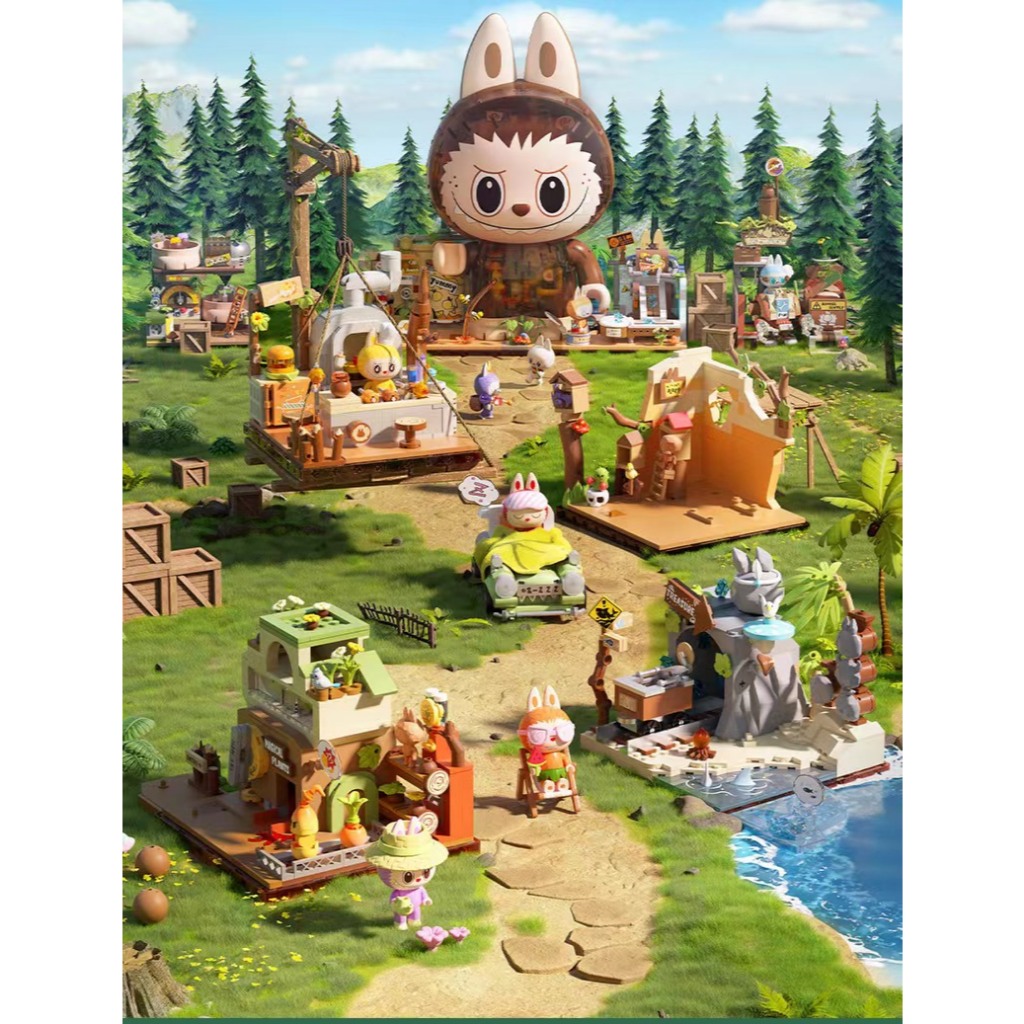もふもふ‼️LABUBU Forest Secret Baseシリーズ‼️ Labubu Forest Secret Base Series Blocks - Labubu World