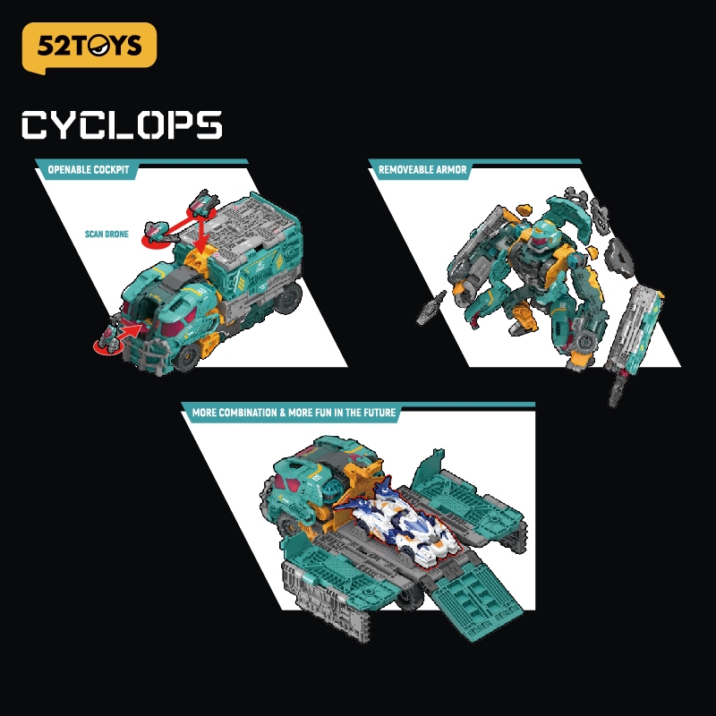 52TOYS Beastdrive BD-13 CYCLOPS Mecha Deformation Action 52TOYS Beastdrive BD-13 CYCLOPS Mecha Deformation Action