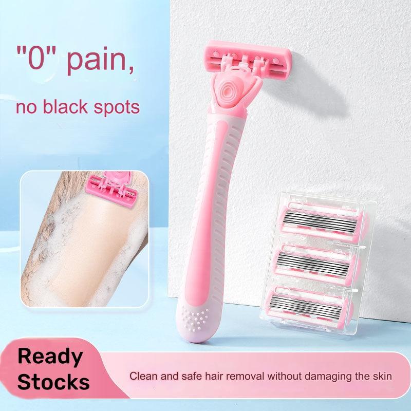 Women Razor Hair Removal Shaver 6 Blades For Women Epilator Hair ...