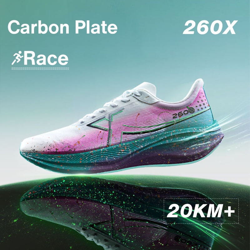 XTEP 260X Men Running Shoes Race Training Carbon Plate Marathon