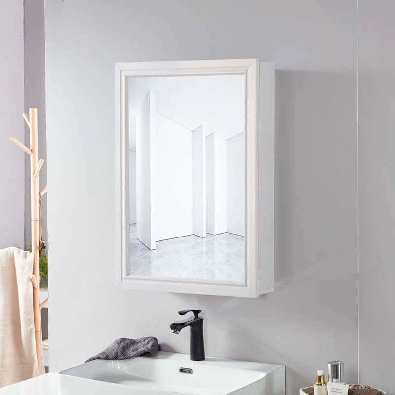 Bathroom Cabinet Wall-mounted Mirror Cabinet Organiser Aluminium ...