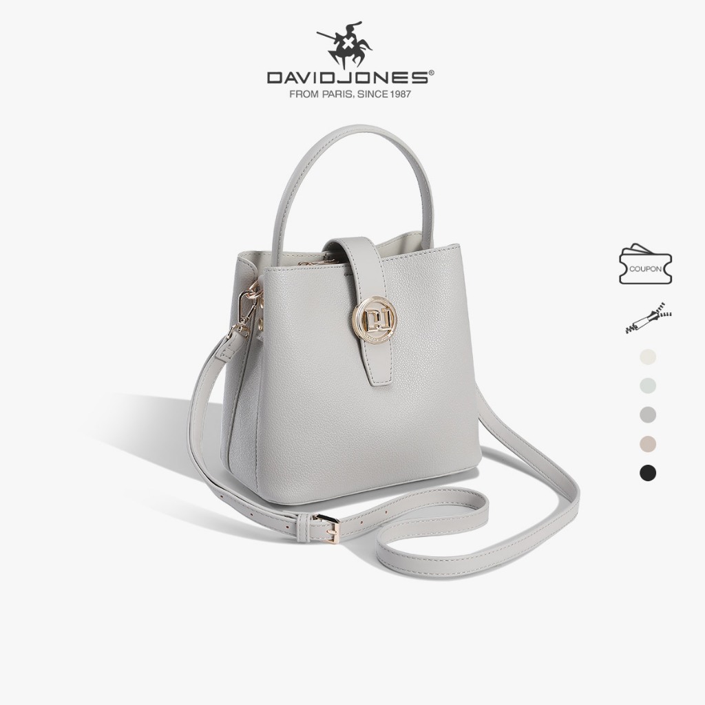 David Jones Paris 2025 Spring Summer New Collection Designer Women Shoulder Top Handle Bags pu leather female Soft and Supple bag Shopee Singapore