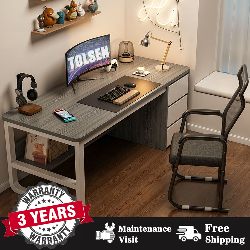 Home Office Table Study Writing Table With Drawers Computer Desk Room ...