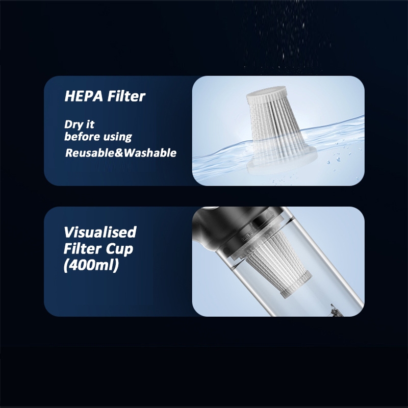 6 in 1 cordless handheld car vacuum nozzle detail