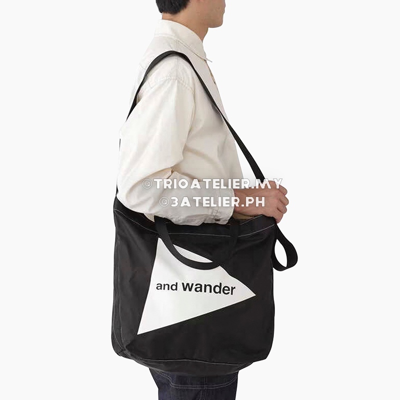 and wander Logo Large CORDURA® Tote Bag Black 20L | Shopee