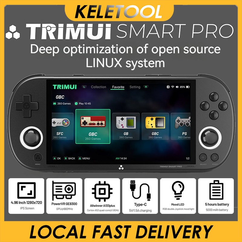 TRIMUI Smart Pro handheld game console equipped with IPS screen retro ...