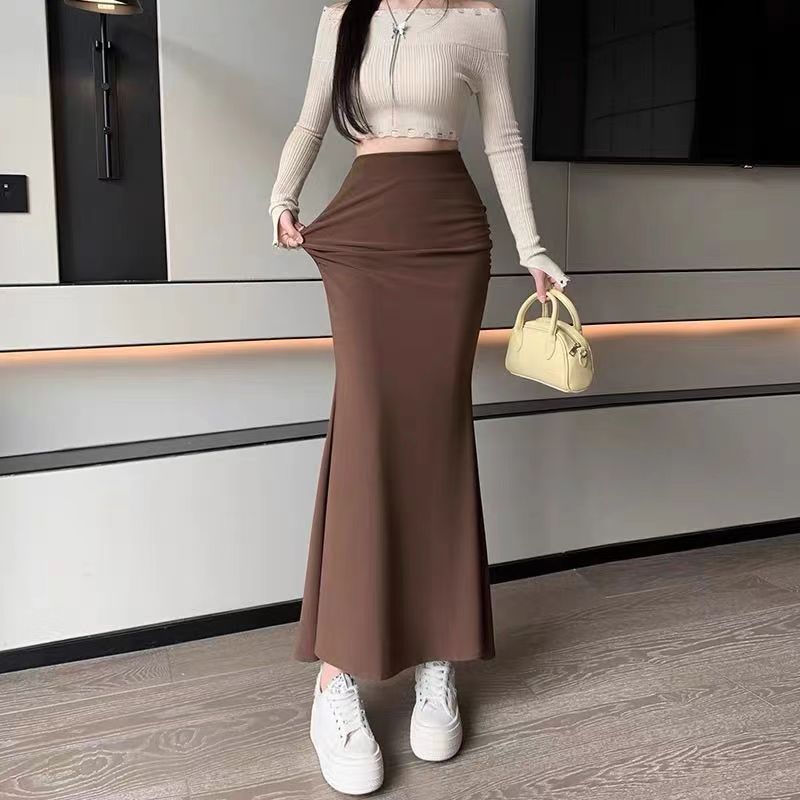 Pencil Skirt Long Maxi Skirts Xxl Fishtail Fashion Women's Maxi