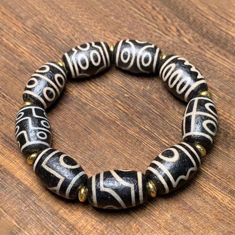 人気激安 送料無料】 水紋天珠 台湾製 現代天珠 ジービーズ Beads dZi New とんぼ玉