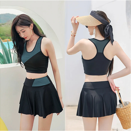 Riley™ - Swimsuit Sports Vest Skirt Two-Piece main image 1
