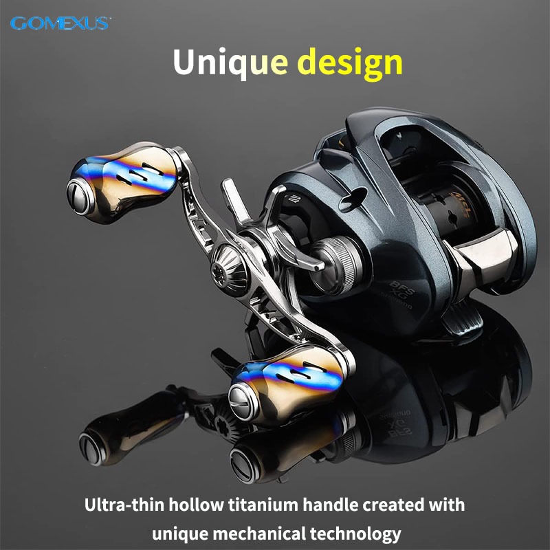 Gomexus T22BKBK Knob Titanium Black 22mm Shimano A, Daiwa S (5265