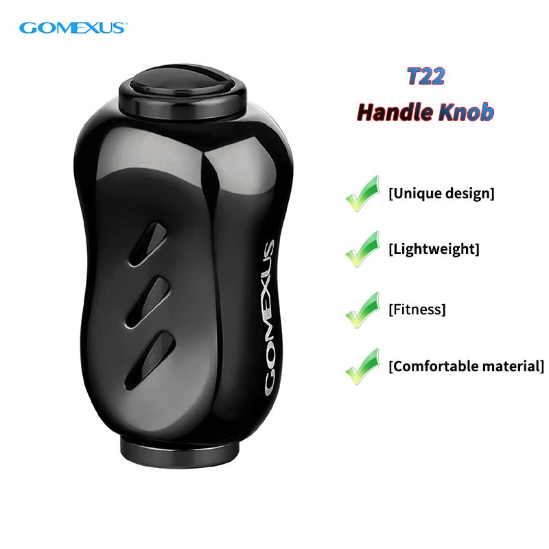 Gomexus T22BKPL Knob Titanium Black Purple 22mm Shimano A , Daiwa S (7917) | Australia