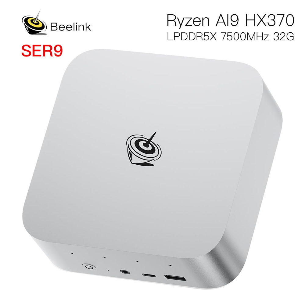 Beelink SER9 AI Mini PC AMD Ryzen AI 9 HX 370 LPDDR5X 7500MHz PCIe4.0