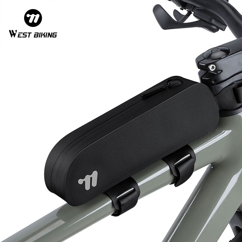 WEST BIKING Bike Front Tube Bag Waterproof Big Capacity Durable