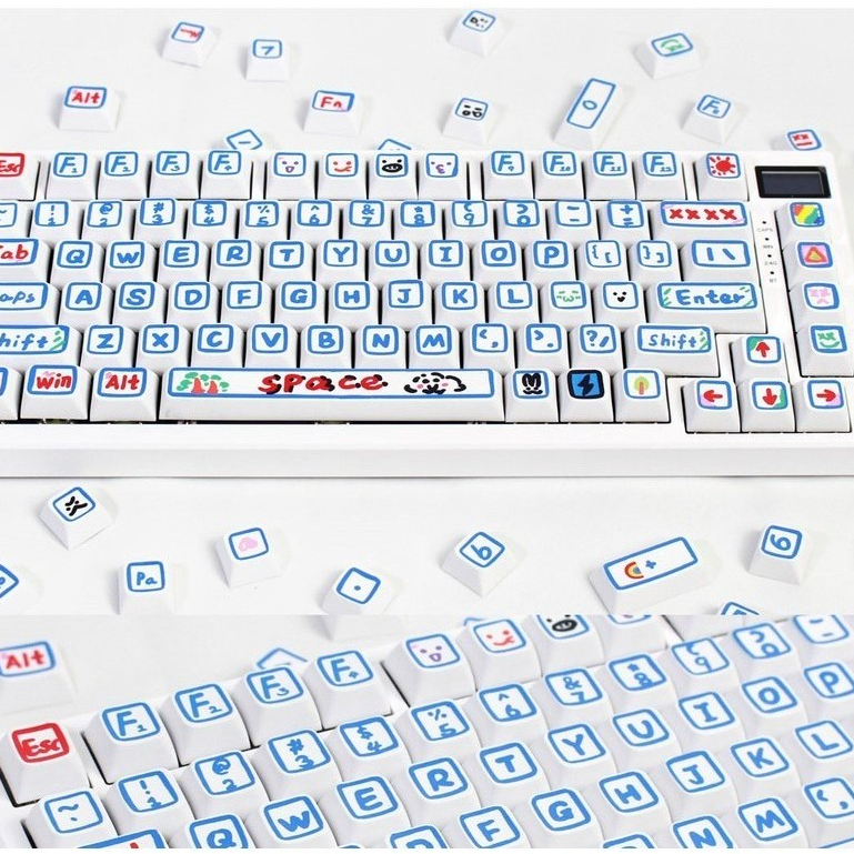RK Royal Kludge XDA-125 136 Keycap Keyboard All Rk Keyboards | Shopee ...