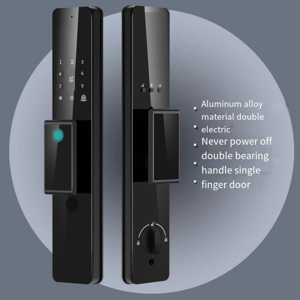 6 in 1 Smart Lock with lock body/locklatch Automatic Digital Lock ...