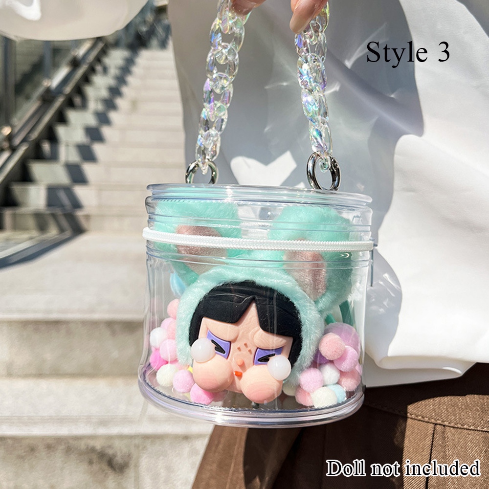 thumbnail image 2 of Aerbee Clear Protective Case For Cry Dolls - Thickening PVC Display Storage Bag With Cute Rabbit Design 2 of 12