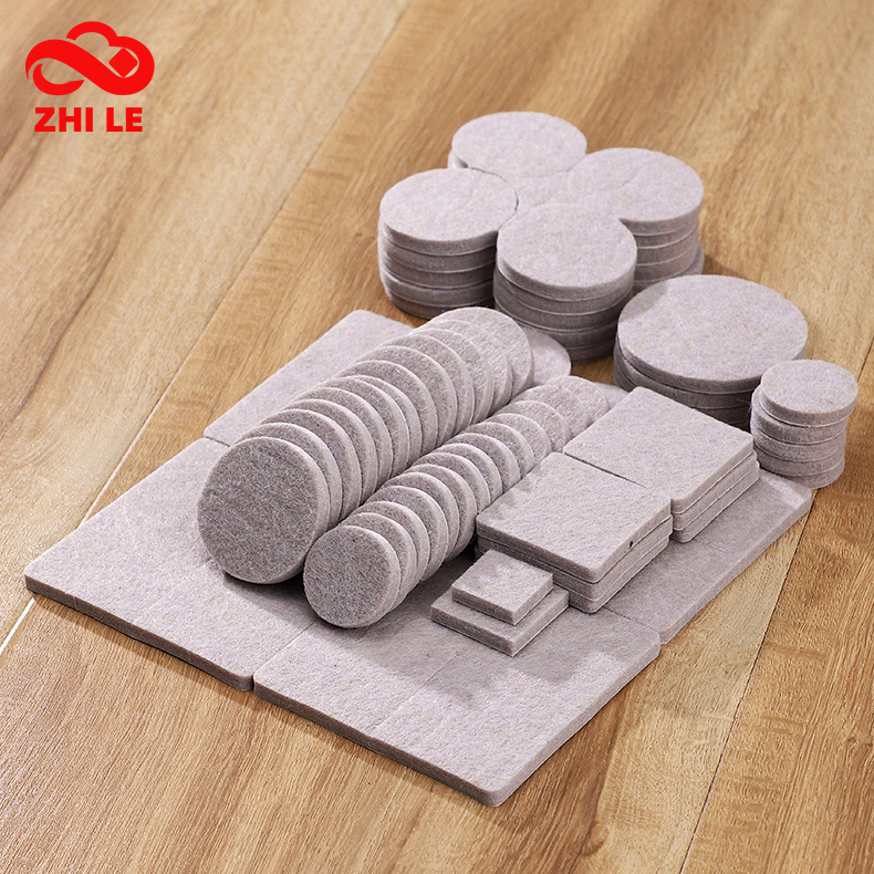 Beige Furniture foot rack leg cover protection felt pad table chair ...
