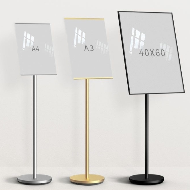 Aluminium Alloy KT Board Display Rack Mall Corridor Signage Poster ...