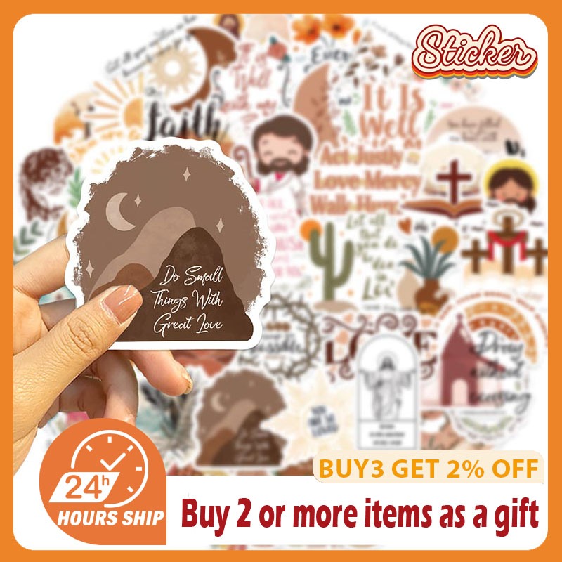 50pcs Bible Proverbs Holy Bible Jesus Christian Religion Sticker ...