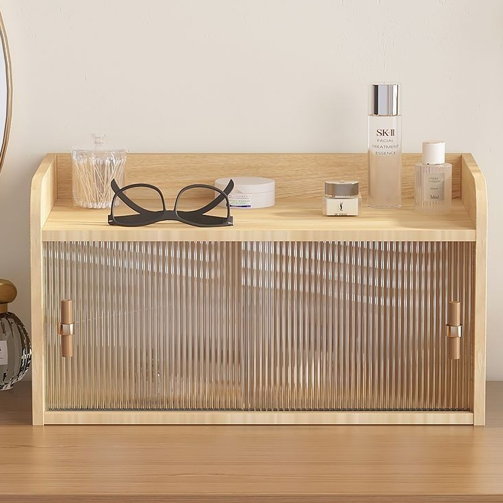 【Ready Stock】Tabletop Storage Cabinet Cups Tea Storage Locker Sliding ...
