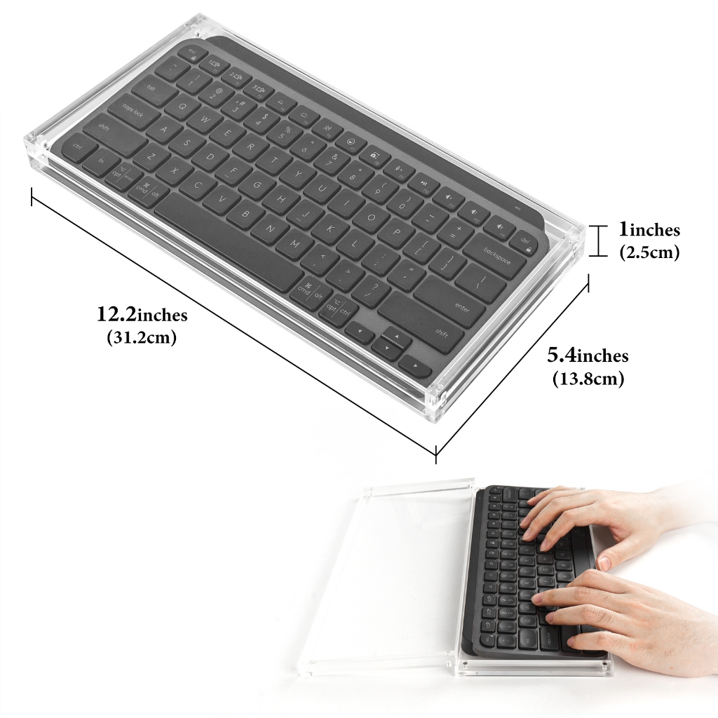 Geekria Clear Acrylic Keyboard Dust Cover, Magnetic Closing Dust Cover ...