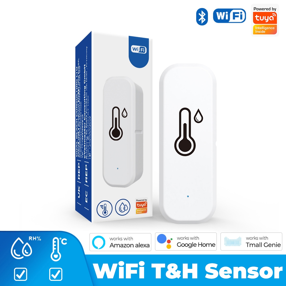 SMATRUL Tuya Wifi Smart Home Temperature Humidity Sensor Indoor