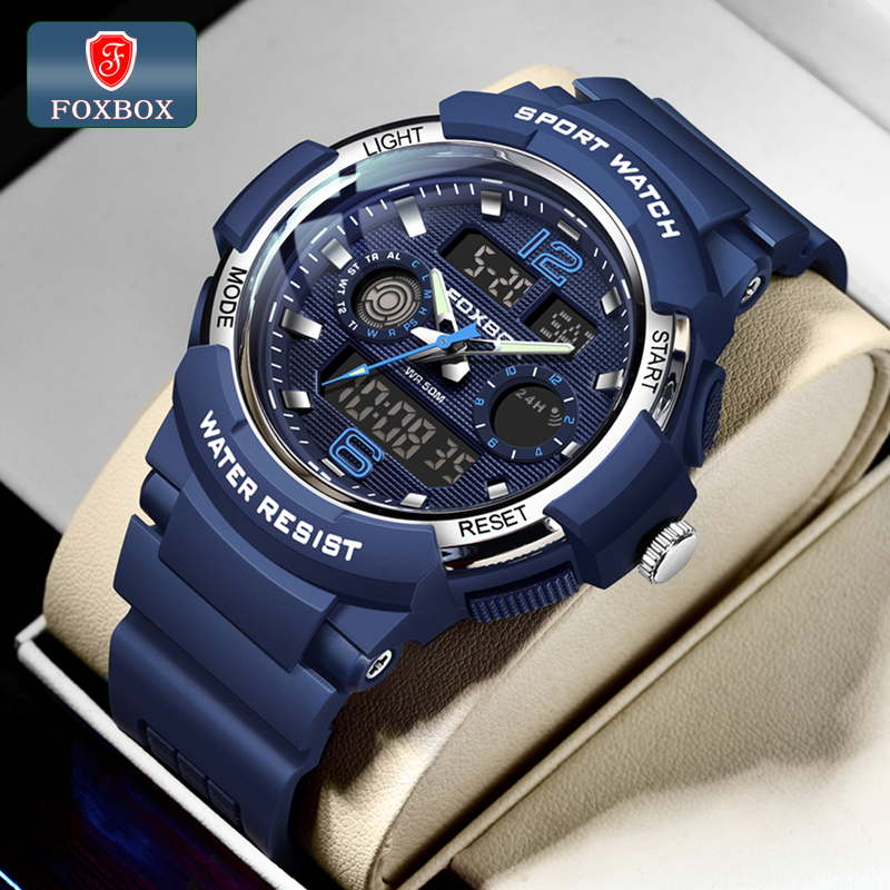 FOXBOX Fashion Alarm Mode Sports Hand Clock For Teenagers Multiple